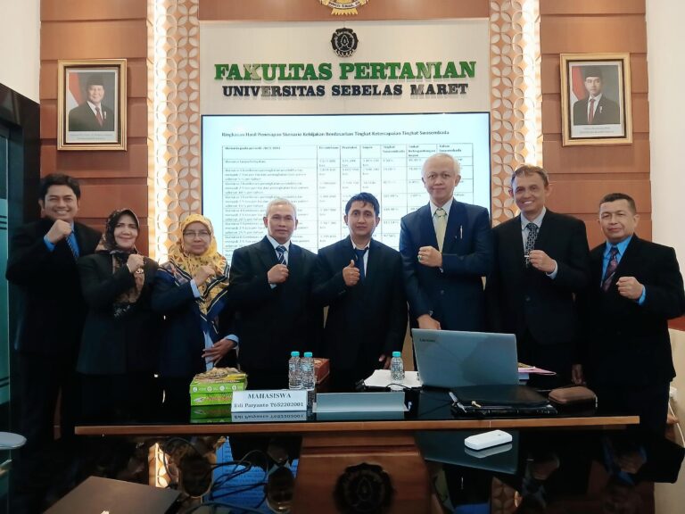 Kunjungan Ketua Program Doktor Agribisnis UPN “Veteran” Jawa Timur ke UNS : Kolaborasi Akademik dan Berperan Aktif dalam Ujian Terbuka